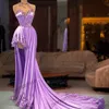 A Line Pleat Evening Dresses Sheer O Neck Prom Gowns Sleeveless Lace Applique Second Reception Dress vestidos