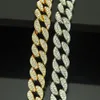 Hip Hop Bling Fashion Chains Schmuck Männer Gold Silber Miami Kubaner Linkkette Halsketten Diamant aus Chian Halsketten1461474