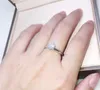 Роскошное кольцо с церикатом, 1 карат, цирконий, бриллиантовое кольцо, оригинальное обручальное кольцо из серебра 925 пробы для женщин, подарок на годовщину R0032292037