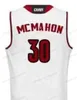 Niestandardowe retro # 30 Ryan McMahon College Koszykówka Jersey Męskie Szyte White Dowolny Rozmiar 2xS-5XL Nazwa i numer Najwyższej jakości