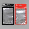 3 tailles clair + aluminium en plastique OPP emballage de vente au détail sac de poche pour accessoires de boîtier de téléphone portable