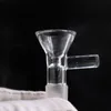 Kruid glijglazen kommen 10mm 14mm 18mm met bloem Sneeuwvlok filterbak voor glazen bongen en asvanger glazen rokende kom