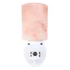 熱い販売の絶妙なシリンダー天然岩塩ヒマラヤ岩塩ランプ空気清浄機ウッドベースアンバーナイトライト
