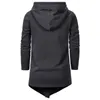 남성의 후드 스웨터 겨울 2021 유럽과 미국의 패션 남자 암살자 크리드 블랙 시리즈 까마귀 캐주얼 느슨한 불규칙한 풀오버