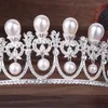 2021 Nieuwe Vintage Barokke Bruids Tiara Accessoires Prom Hoofddeksels Prachtige Sheer Kristallen Bruiloft Tiara En Kronen 1925