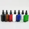 Botellas de almacenamiento Frascos 10 x 30 ml Aceite esencial Viaje Vidrio colorido portátil con gotero blanco negro para pipeta de reactivo líquido 3460977