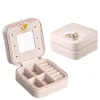 Jewelry Box Earring Necklace Ring Storage Boxes PU Leather Jewelry Storage Case Travel Portable Box Organizer ZZC3851