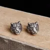 Boucles d'oreilles Vintage tête de tigre pour femmes, boucles d'oreilles rétro avec animaux, pour cadeau de fête, bijoux de haute qualité