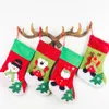 Feliz Navidad Regalos Medias de almacenamiento Niños Carside de Candy Bags Inicio Árbol Navidad Party Decor Socks 4 Stylesa52