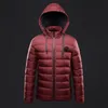 Jaquetas de Parkas de Parkas, homens, casaco de inverno casaco de inverno Slim Fit Seção curta Capuz Capuz quente espessa à prova de vento Casual Outwear Clothing Phin22