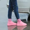 Latex Vattentät regnskor täcker Anti Regn Vattenskor Engångslipsbeständigt gummi Rain Boot Overshoes Skor Tillbehör RRB3351