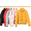 FORERUN 8 colores chaqueta de burbujas de gran tamaño para mujer abrigo de invierno abrigo de soporte cuello menta verde espesar parka winterjas dames 201120