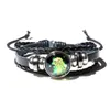 Bedelarmbanden Sieraden Noosa Tumel Gymnastiek Snap Button Armband 18mm Glas Cabochon Ginger Gevlochten Touw Bangle voor Vrouwen Mannen Mode in