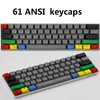 Tapas de teclas retroiluminadas esmeriladas para teclado mecánico de diseño ANSI 60 Gh60 XD60 RK61 ALT61 ANNE Keycap111951437 de doble moldeado