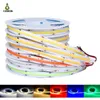 COB LED Strip Light DC12V 24V 384LEDs/M 10MM High Density Dimmable Tape FOB Strip Light W/WW/R/G/B