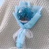 Creativo fatto a mano Gypsophila Bouquet Bobo Ball Holding Fiori secchi Bouquet immortale San Valentino Regalo di Natale 25 * 17 cm