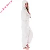 冬の暖かいパジャマの女性のonesiesふわふわフリースジャンプスーツスリープ服全体の全体的なプラスサイズのフードは女性大人のためのパジャマの片井201109