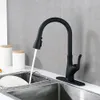 Pull Down Touchless Single Handle Kitchen Faucet Matte Black