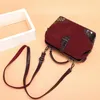 Suede handtas mode klinknagel vrouwen crossbody tassen voor 2020 frosted soft lederen schoudertas