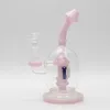 8inch Mantar Şekli Cam Bong Mantar PERC Bong Heady Waterpipe Benzersiz Sigara Boru 1 Clear Kase