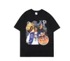 Erkekler Yeni ASAP Rocky Shirt Hip Hop Street Giyim Harajuku Vintage Grafik Baskılı Sıradan Pluz Boyut Kısa Kollu Tee