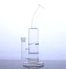 10 inch glazen waterpijp bubbler pijp met tornado en honingraatschijf twee functies