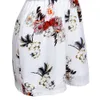 Floral femmes Shorts combinaisons sans manches licou combinaison femmes été 2020 dos nu combishorts vêtements femme ropa mujer D30 T200704