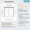 Casaya Op maat gemaakte gemotoriseerde zonwering Daglicht en verduistering Elektrische zonwering Oplaadbare buismotor slimme zonwering voor thuiskantoor T8666857