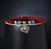 Lucky Red String Bracelete Ajustável Ajustável Azul Turco Mal Eye Charme Pulseiras Para Mulheres Homens Amizade Jóias Festa Presentes Atacado