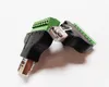 Ethernet 8P8C RJ45 Male plug to AV Terminal Connector Adapter For CCTV Radio/2PCS