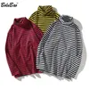 Fashion BOLUBAO Brand Mens Long Sleeve Shirts Men High-quality Cotton T Shirt Men's Turtleneck Striped T-shirt Tops 201203 's urtleneck -shirt ops