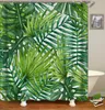 OLOEY Shower Curtains Waterproof Plant 3D Print Curtains for Bathroom Fabric Curtains Customized Bath Decor LJ201130