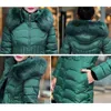 Doudoune femme manteaux d'hiver femme longue à capuche épais coton chaud mince pardessus femme manteau d'hiver Parka veste femme 201217