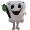 Costume de mascotte de dents blanches d'Halloween tenues de personnage de dessin animé de qualité supérieure adultes taille carnaval de noël fête d'anniversaire tenue de plein air