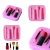 DIY Siliconen Bakvormen Cake Fondant Zeep 3D Mallen Cosmetische Schoonheid Lippenstift Vorm Voedsel Tool Bakvormen Nieuwe Collectie 1 4SK G2