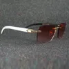 Cartergafas sol Hombre y Mujer貸し出しlectura para miopa blancas negras cuerno de bfalo6221957