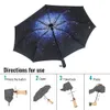 Inverted Windproof Compact Inside Out Reverse Automatic Open and Close Rain Umbrella for Woman & Man 201218