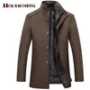 Holyrising Wollmantel Männer Dicke Mäntel Topcoat Herren Einreiher Mäntel und Jacken mit verstellbarer Weste 4 Farben M-3XL 201222