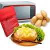Commodité four à micro-ondes sac de pommes de terre haute température vitesse rôti épais stockage cuisine sacs réparables
