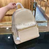 luxury designer m women fashion bags backpack knapsack twotone letter artwork zipper free pendant lady fashion knapsack