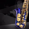 Sassofono Contralto Professionale Mib Unico Sax Superficie Blu Con Bocchino Custodia e Accessori Sax Alto