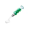 Headshop214 NC087 Hookah Glass Pipe Colored Cooling Oil Inside Smoking Pipes 510 Titanium Ceramic Tips Quartz Banger Nail 45/90 Degree 8 Model Nails