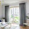 Modernt tjockt linne bomullsgryta gardiner för vardagsrum sovrum kök fönsterbehandlingar redo gjord vit voile gardin # 4 LJ201224