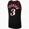 Allen 3 Iverson Jersey Koszykówka Philadelphia'''76ers''1 James Harden Koszulki Joel 21 EBBID Retro Julius 6 Lyving Koszulki sportowe