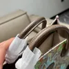 Einkaufstasche Damen Umhängetaschen Einkaufstasche Abnehmbarer Schultergurt Tigermuster Innenreißverschluss Tasche Canvas Echtes Leder Patchwork Hohe Qualität