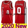 Hombres Damian 0 Lillard Camisetas de baloncesto Camisetas s-xxl