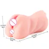 ZEMALIA Doren Male Vagina Three Channel Vagina Masturbator Pussy Adult Sex Erotic Toy for Men Penis Cock Ring Realistic Anal Toy 28458715