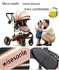 WisesOnle Pram 2 في 1 3 في 1 المحمولة قابلة للطي الضوء أربعة موسم روسيا شحن مجاني LJ201012