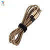 1.5m Nylon Jack Audio Cable 3.5 mm to 3.5mm Aux Cable Male to Male Kabel Gold Plug Car Cord for iphone 7 Samsung for speaker