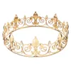 Golden Silver Wedding Bridal Crystal Tiara Crown King Queen Pageant Prom Rhinestone Veil Tiara Headband Wedding Hair Jewelry T2001305H